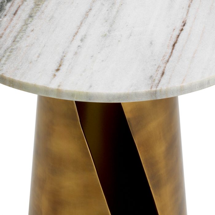 Side Table Nuova vintage brass finish