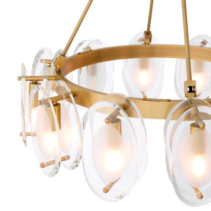 Chandelier Sublime antique brass finish