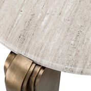 Mesa de centro Albion acabado latón antiguo