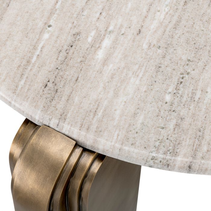 Mesa de centro Albion acabado latón antiguo