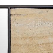Mirror Cosimo travertine bronze finish