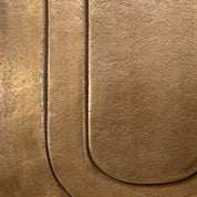 Side Table Gubbio antique brass finish