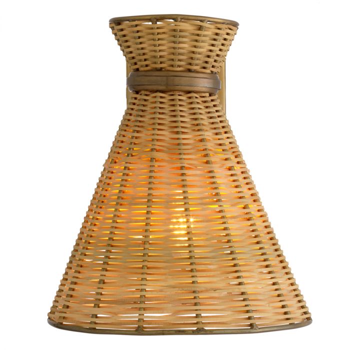 Wall Lamp Kon Tiki natural rattan