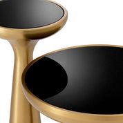 Side Table Lindos high brushed brass finish
