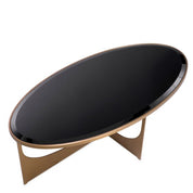 Coffee Table Elegance brushed brass finish