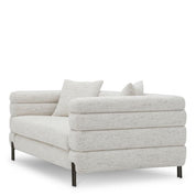 Sofa York S seashell off-white bronze finish