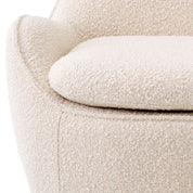 Swivel Chair Cupido bouclé cream