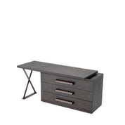 Desk Sanderson mocha straight oak veneer