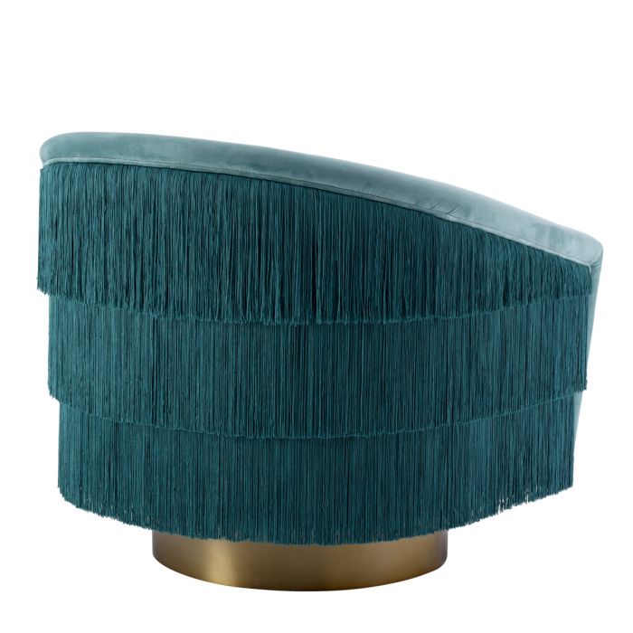 Swivel Chair Le Vante savona blue velvet