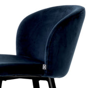 Bar Stool Volante savona midnight blue velvet