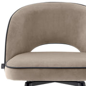 Counter Stool Cliff savona greige velvet set of 2