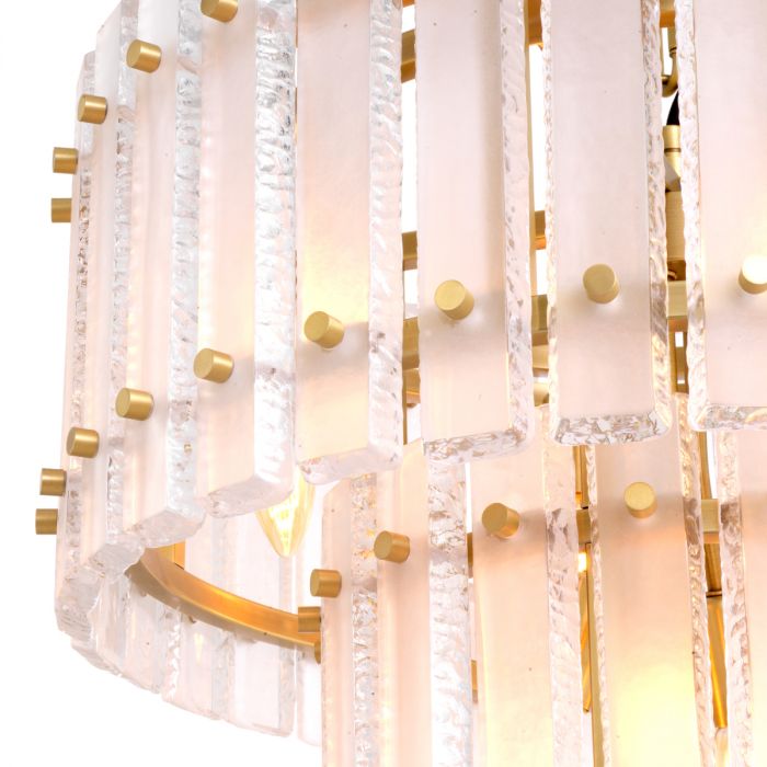 Chandelier Blason antique brass finish
