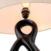 Table Lamp Macias bronze highlight finish incl shade
