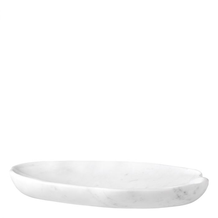 Tray Loulou white marble