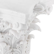 Mesa de centro de mármol blanco Acanthus