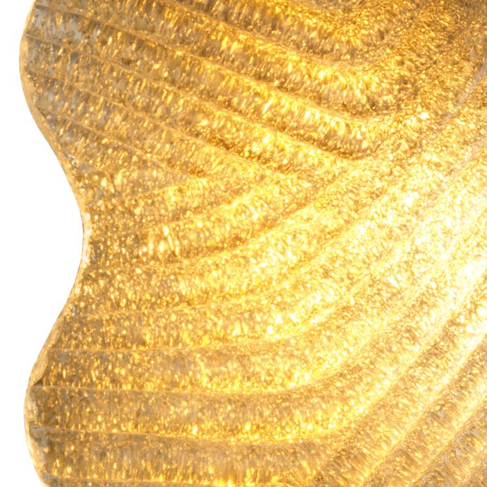 Wall Lamp Nuria vintage brass fnish handmade glass