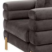 Chair York savona grey velvet