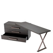 Desk Sanderson mocha straight oak veneer