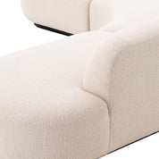 Sofá Björn L bouclé crema