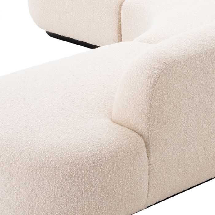 Sofá Björn L bouclé crema