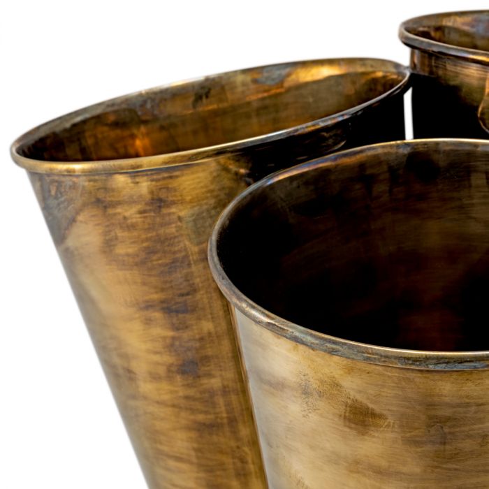 Wine Cooler Christian vintage brass finish