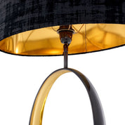 Table Lamp Saturnia gunmetal finish incl shade