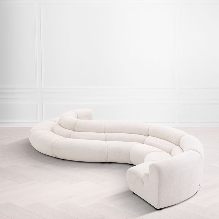 Sofá modular Lindau esquina interior lyssa blanco roto