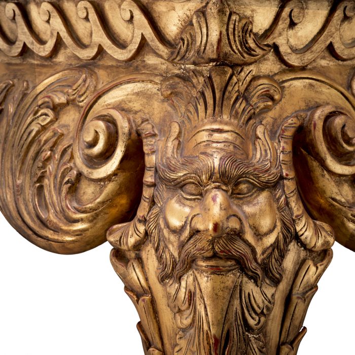 Mesa consola Matthias acabado oro antiguo