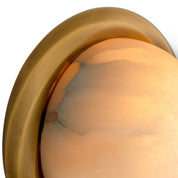 Lámpara de pared Vigo acabado latón antiguo