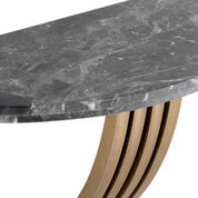 Mesa consola Renaissance acabado en latón cepillado