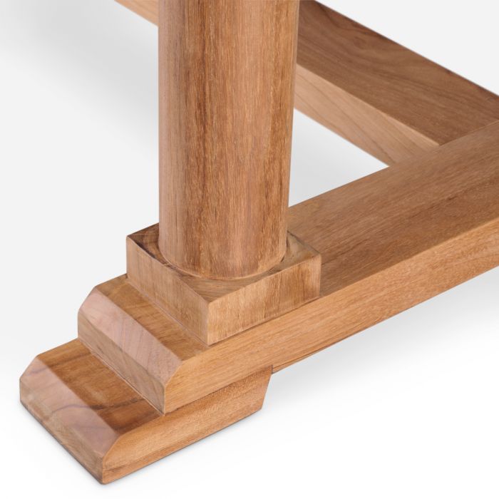 Outdoor Dining Table Bell Rive natural teak
