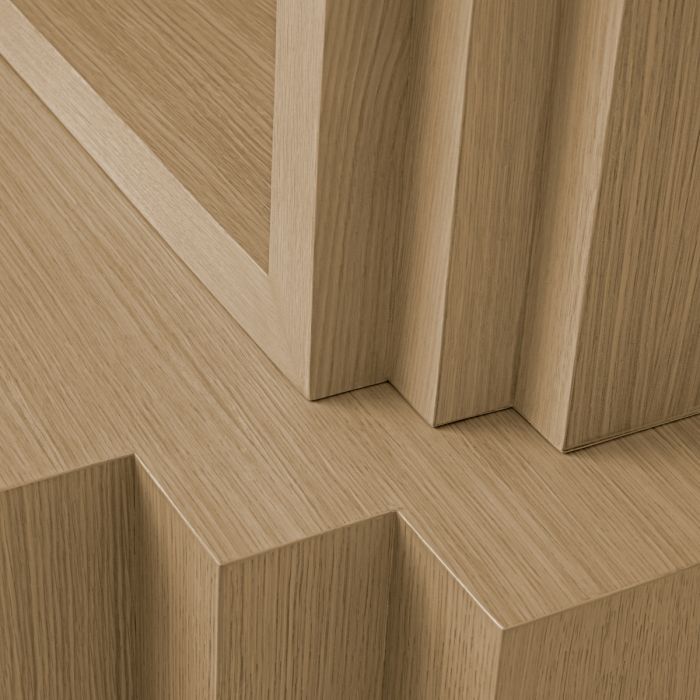 Gabinete Metropolitan L chapa de roble natural