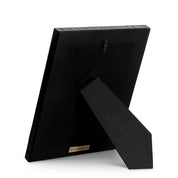 Picture Frame Scaleo croco embossed black leather set of 2