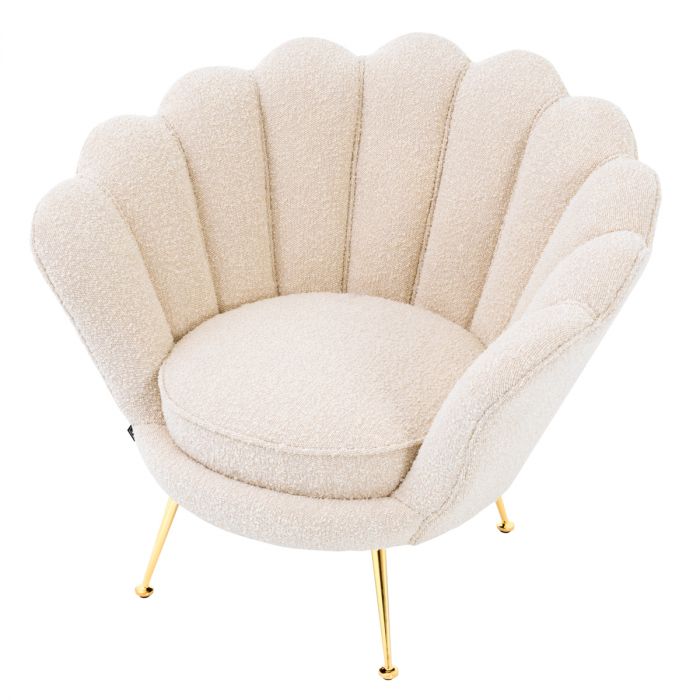 Chair Trapezium bouclé cream