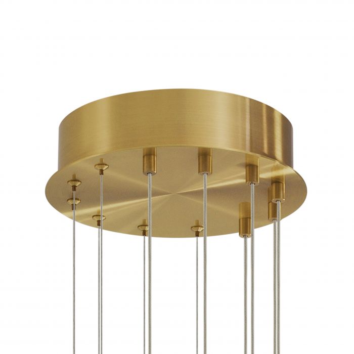 Chandelier Kimpton antique brass finish