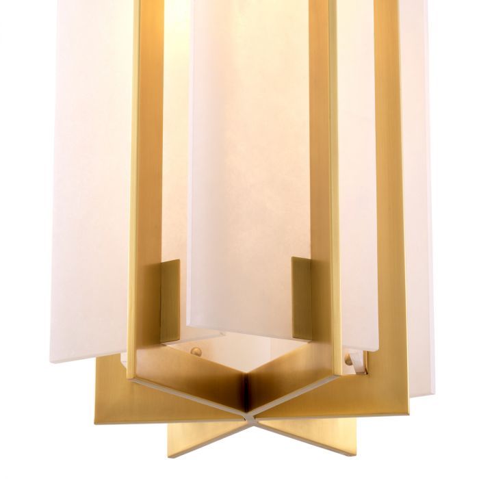 Chandelier Lugano antique brass finish