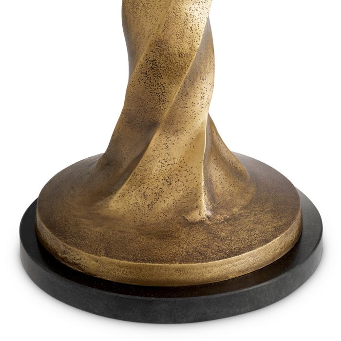 Table Lamp Costanza vintage brass finish incl shade
