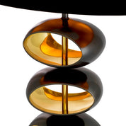 Table Lamp Canzo gunmetal finish incl shade