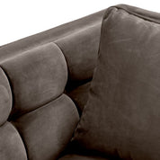 Silla Sienna savona terciopelo gris