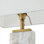 Table Lamp Newton L antique brass finish incl shade