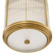 Pendant Rousseau L antique brass finish