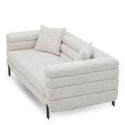 Sofa York S seashell off-white bronze finish