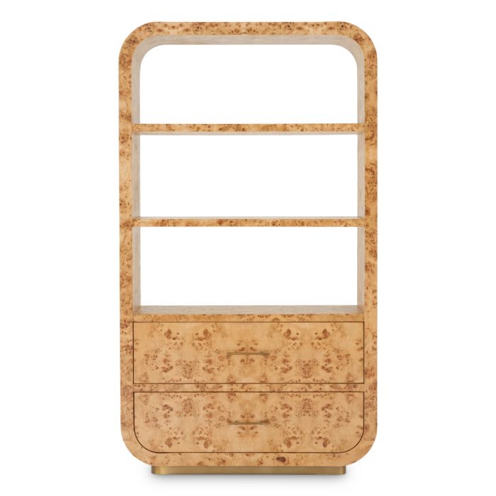 Gabinete Quinton chapa de madera de mappa marrón claro