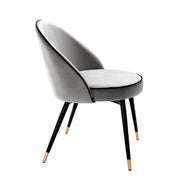 Dining Chair Cooper roche light grey velvet set of 2