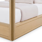 Canopy Bed Tribeca natural oak veneer