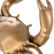 Object Crab vintage brass finish