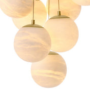 Chandelier Sphinx antique brass finish