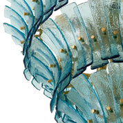 Lámpara de araña Toscano de cristal azul