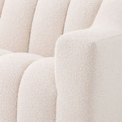 Sofá Kelly L bouclé crema