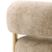 Chair Thompson lyssa sand brushed brass finish